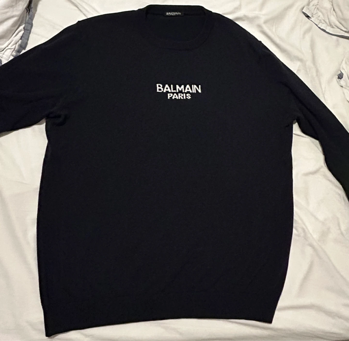 Balmain Paris Navy Crewneck Sweater Size L - photo 3