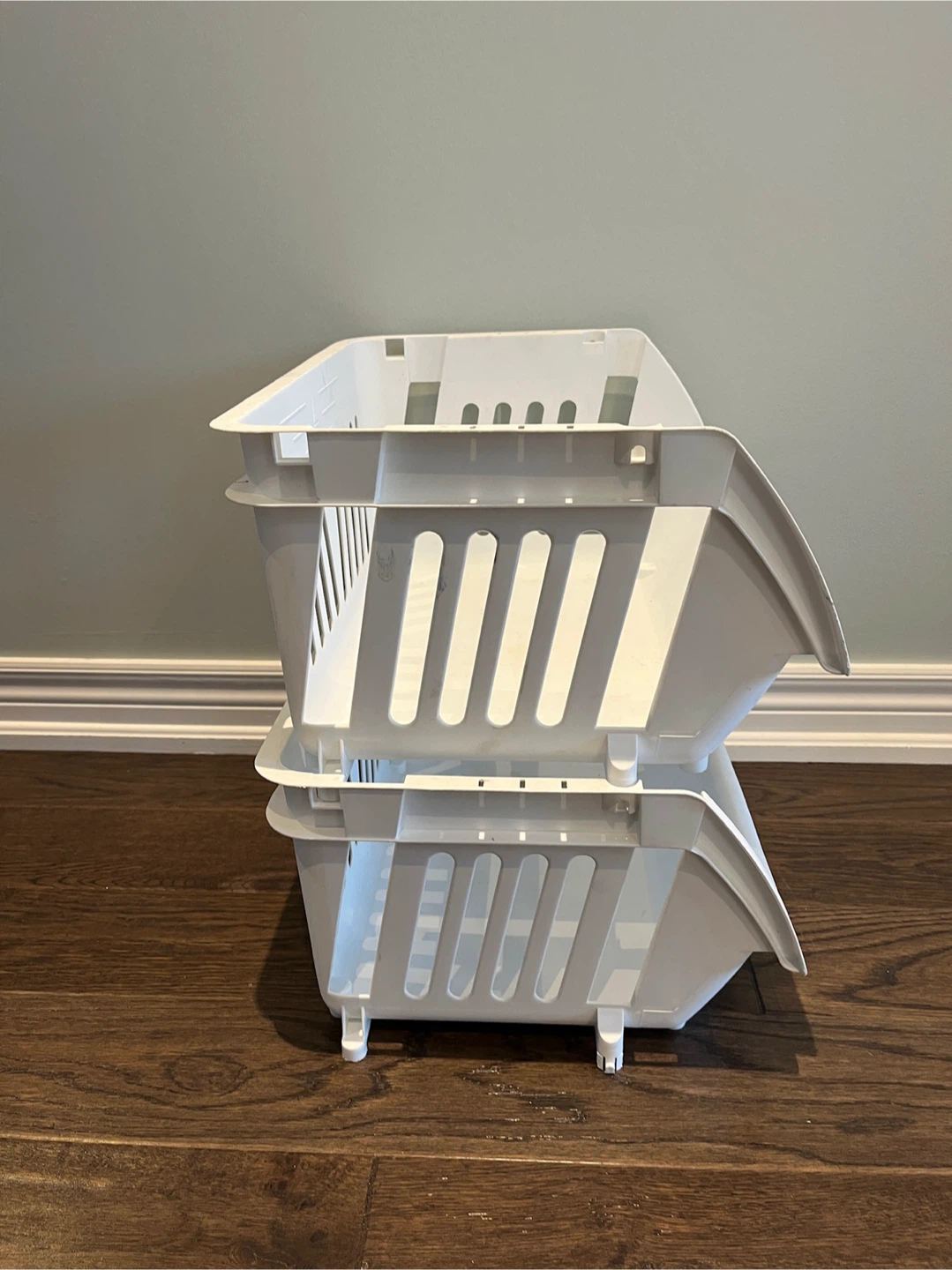 Stackable Storage Baskets - Set of 2 - photo 2