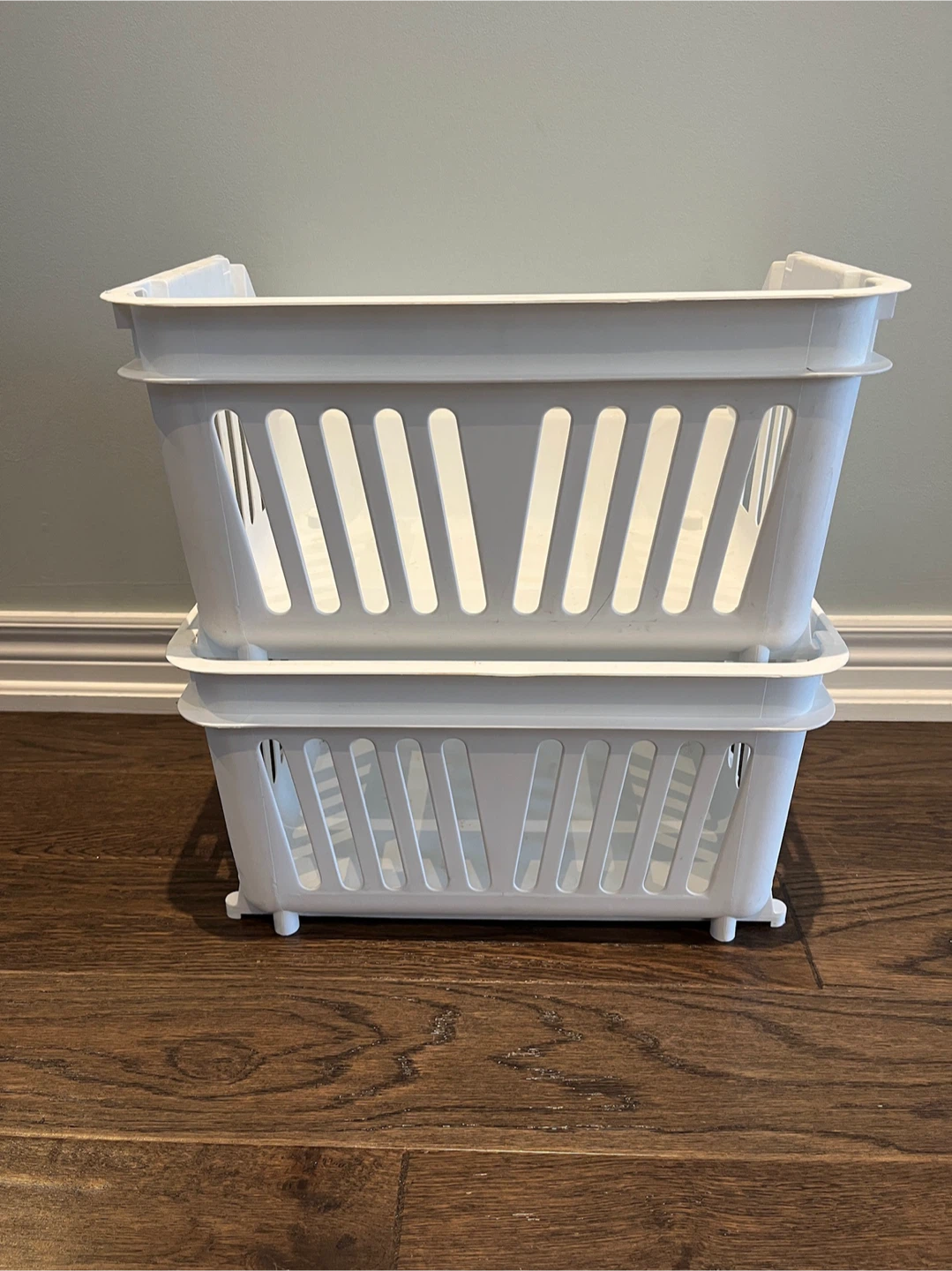 Stackable Storage Baskets - Set of 2 - photo 3