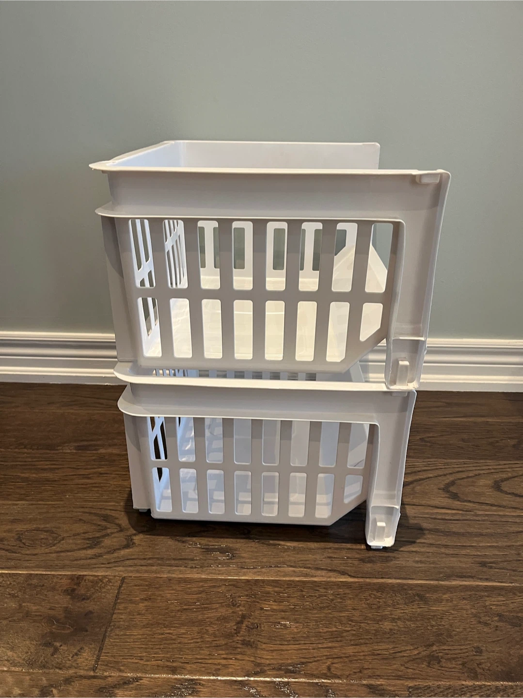 Stackable Storage Baskets - Set of 2 - photo 5