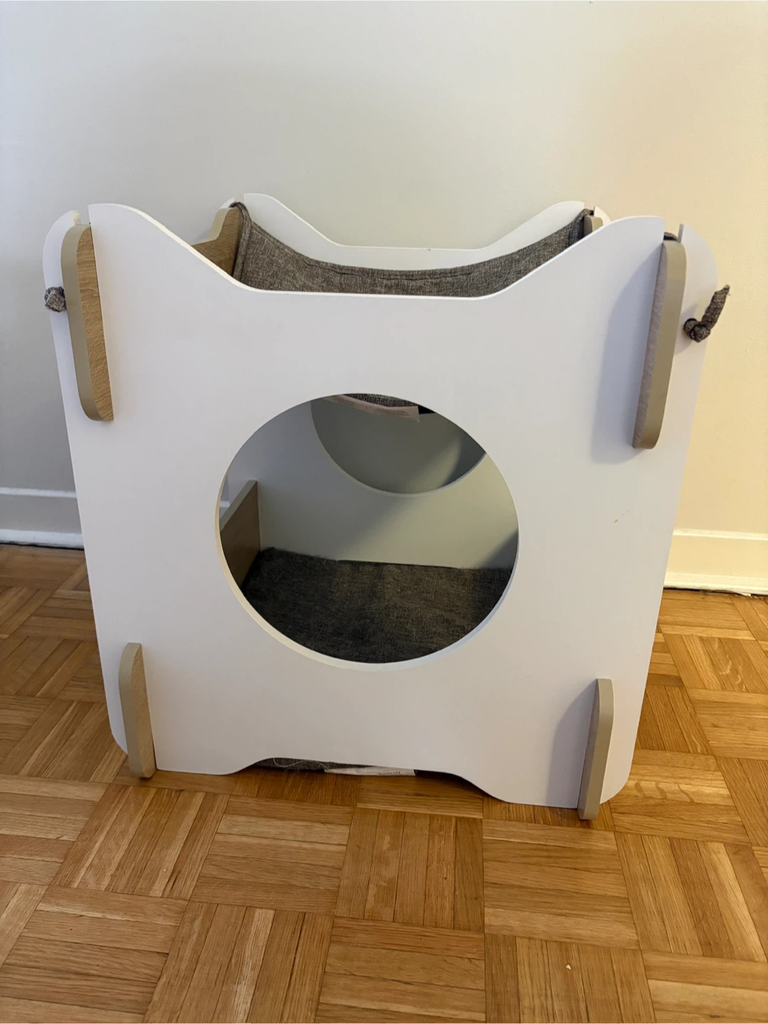 Modern Pet Cat Bed Condo with Two Levels