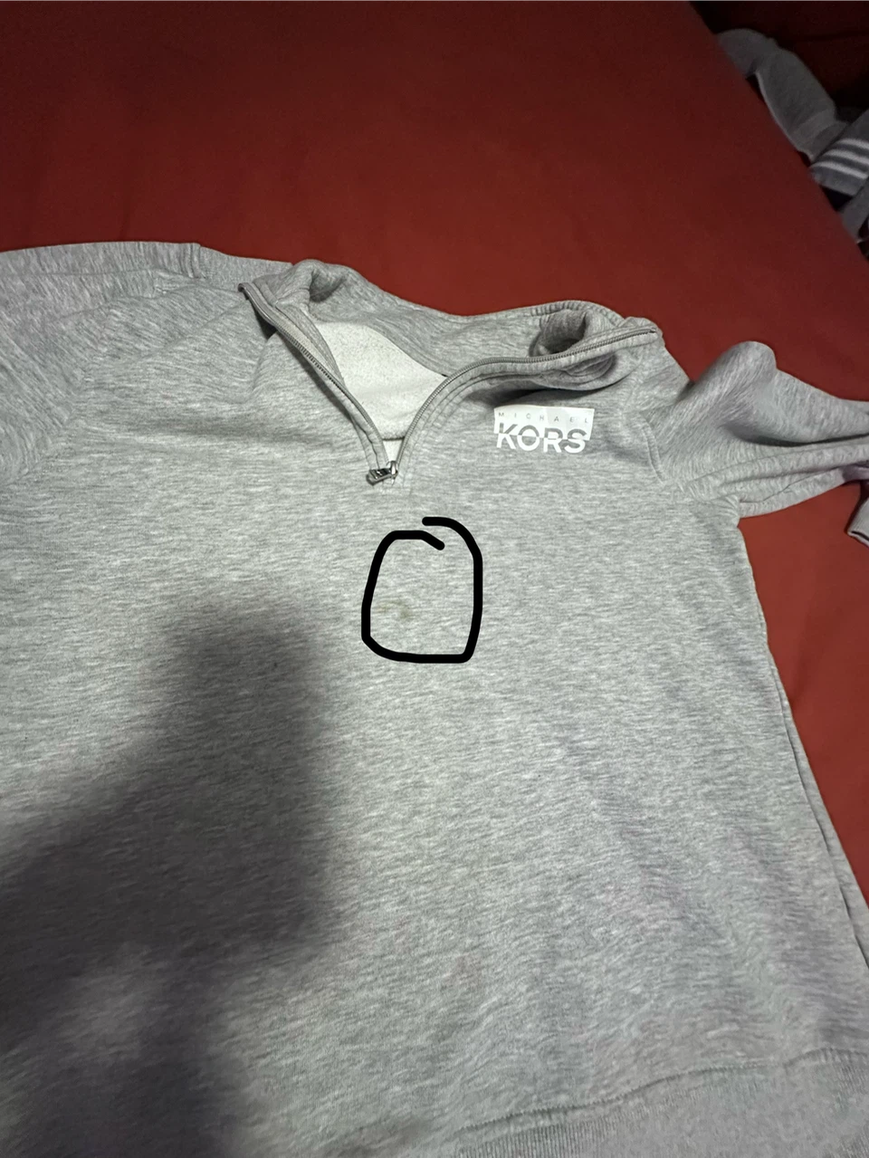 Michael Kors Grey 1/4 Zip Sweatshirt - photo 3