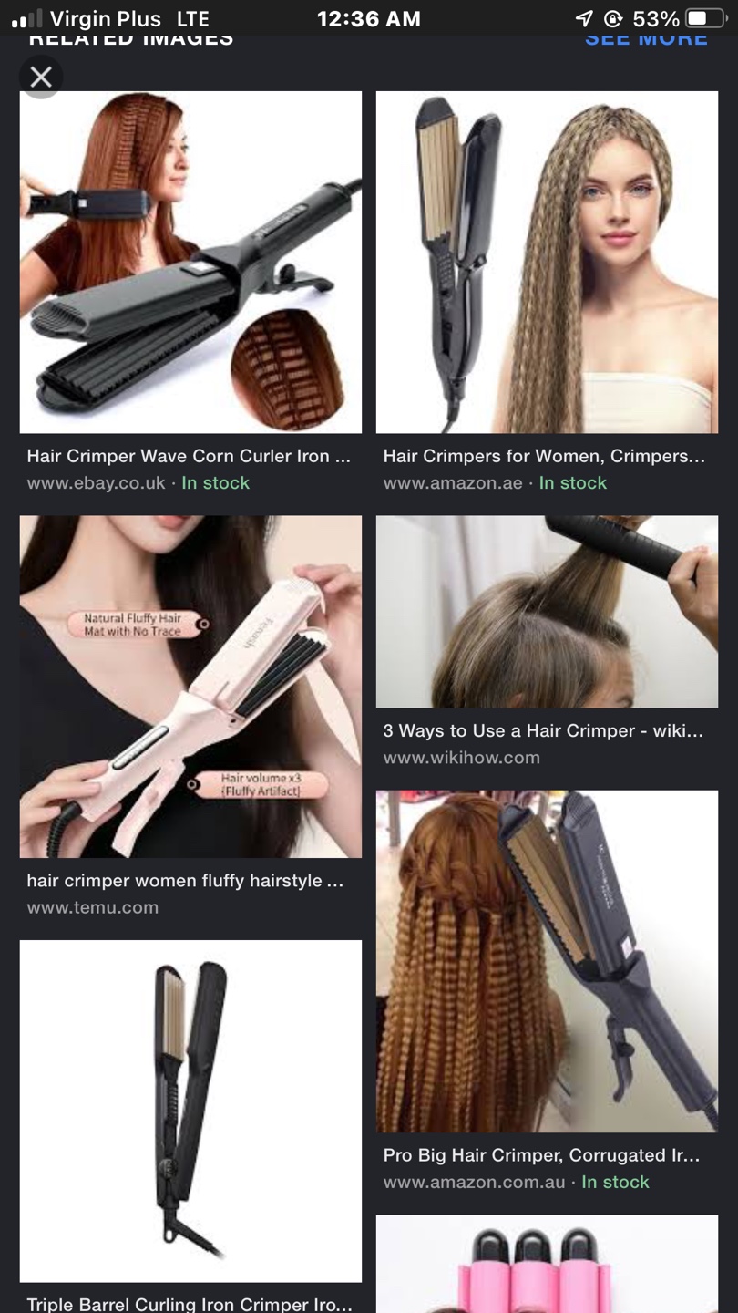 Wanted hair crimper or flat iron