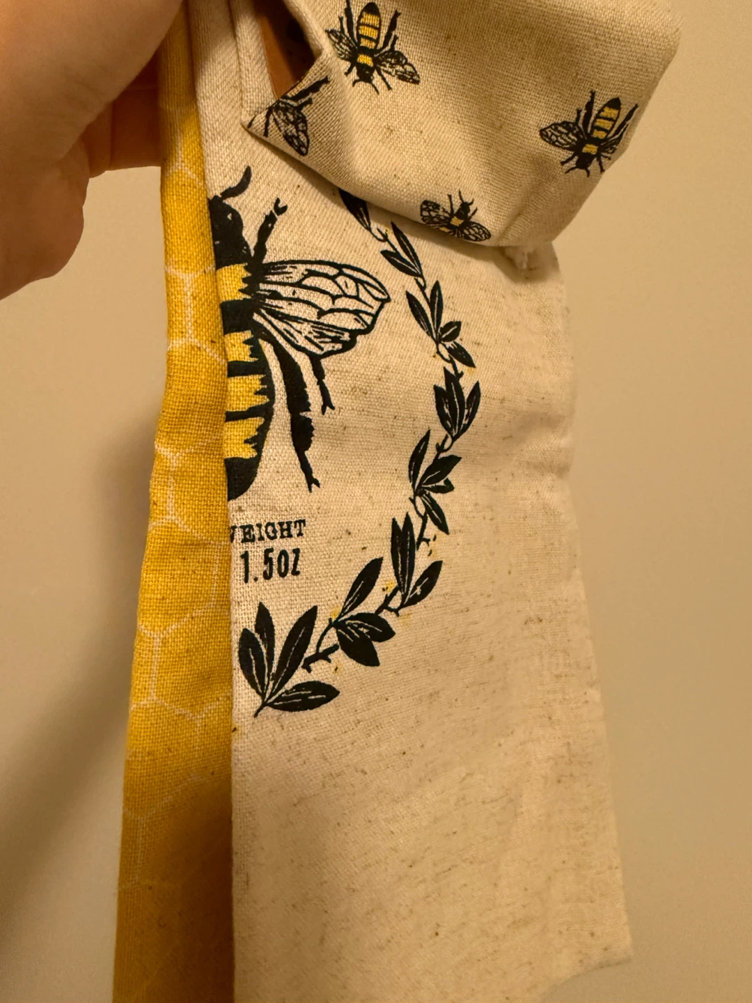 Reusable Produce Bags (Set of 3), bee themed - photo 2