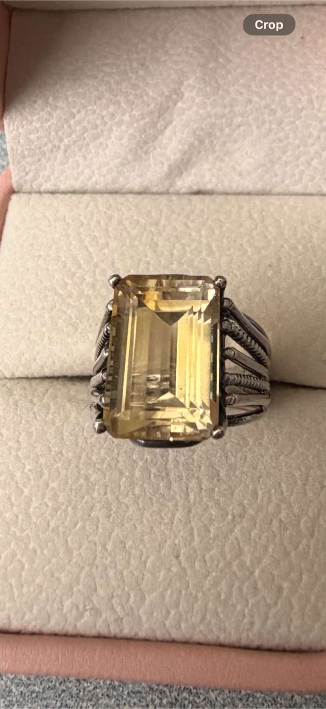 Sterling Silver Citrine Ring by Chateau DArgent
