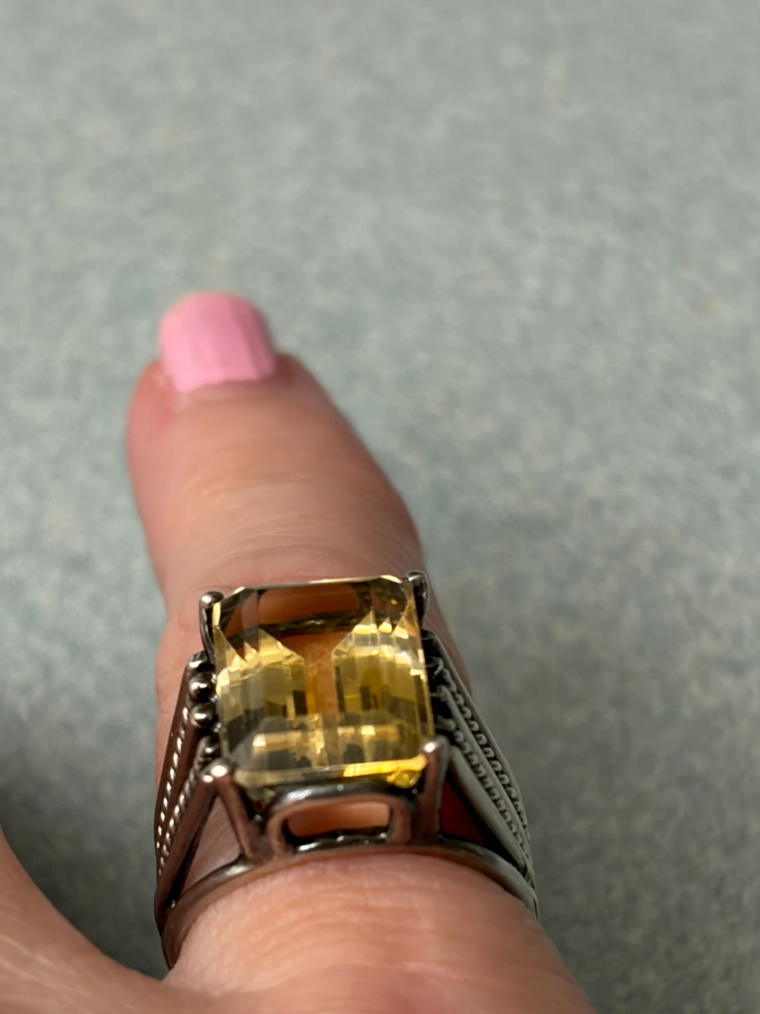 Sterling Silver Citrine Ring by Chateau DArgent - photo 2