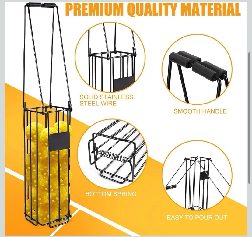 New Portable Tennis Ball Pickleball Hopper - photo 3