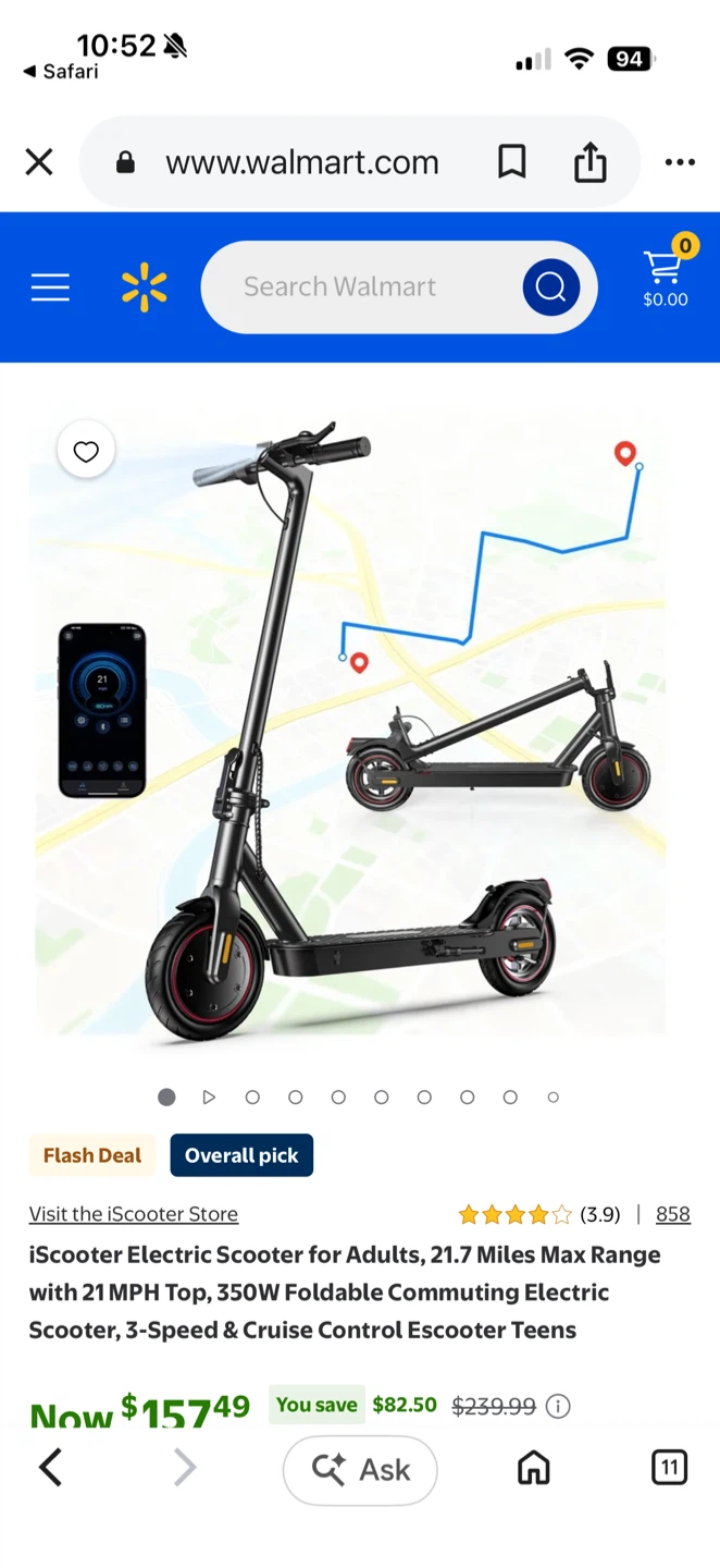 isinwheel Electric Scooter for Adults