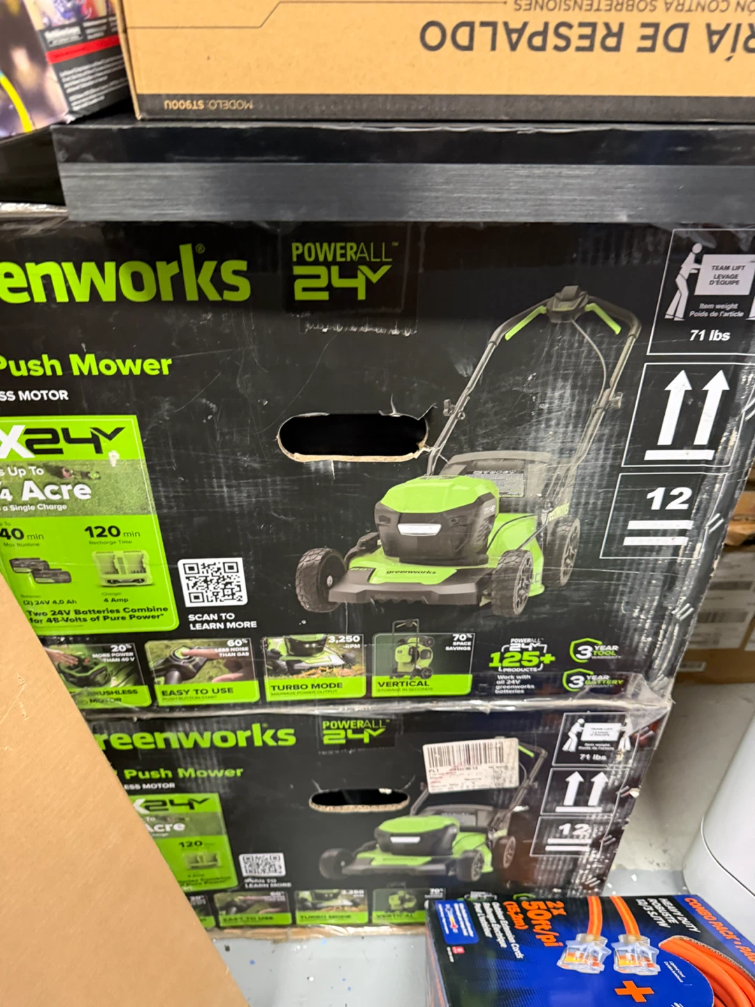 Greenworks 20" Push Mower - 24V - photo 2