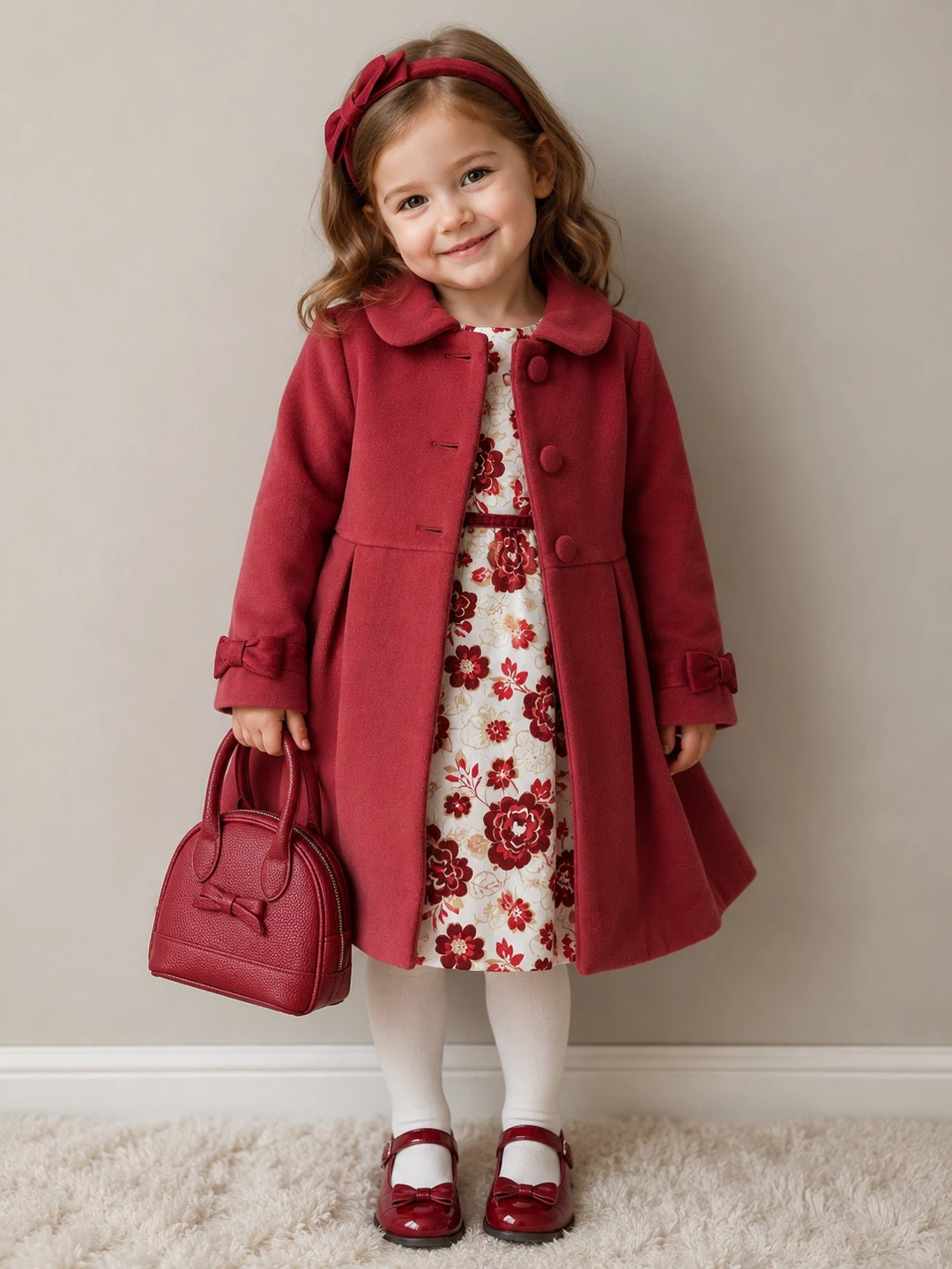 Spring/Fall Coat Summer Dress Purse Headband. New. 3T