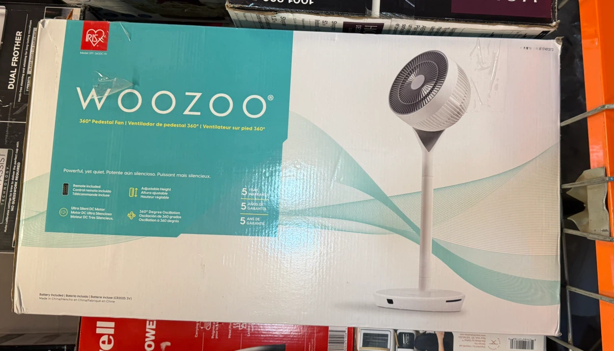 WOOZOO 360° Pedestal Fan with Remote