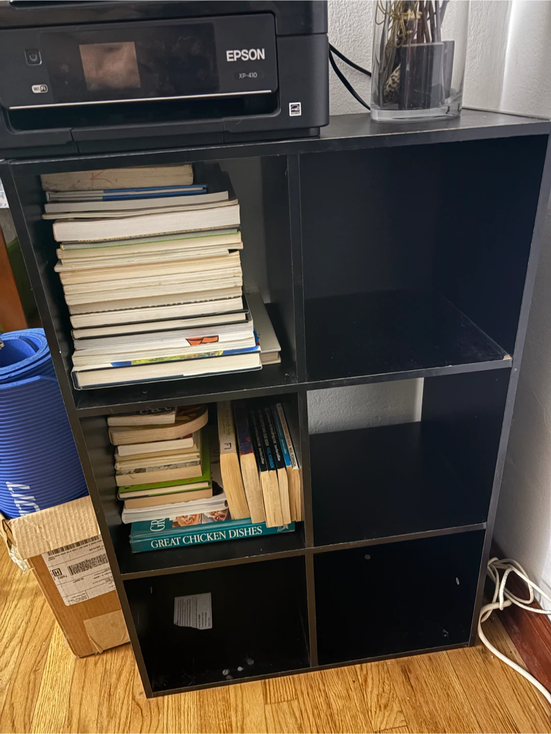 Black Cube Storage Shelf