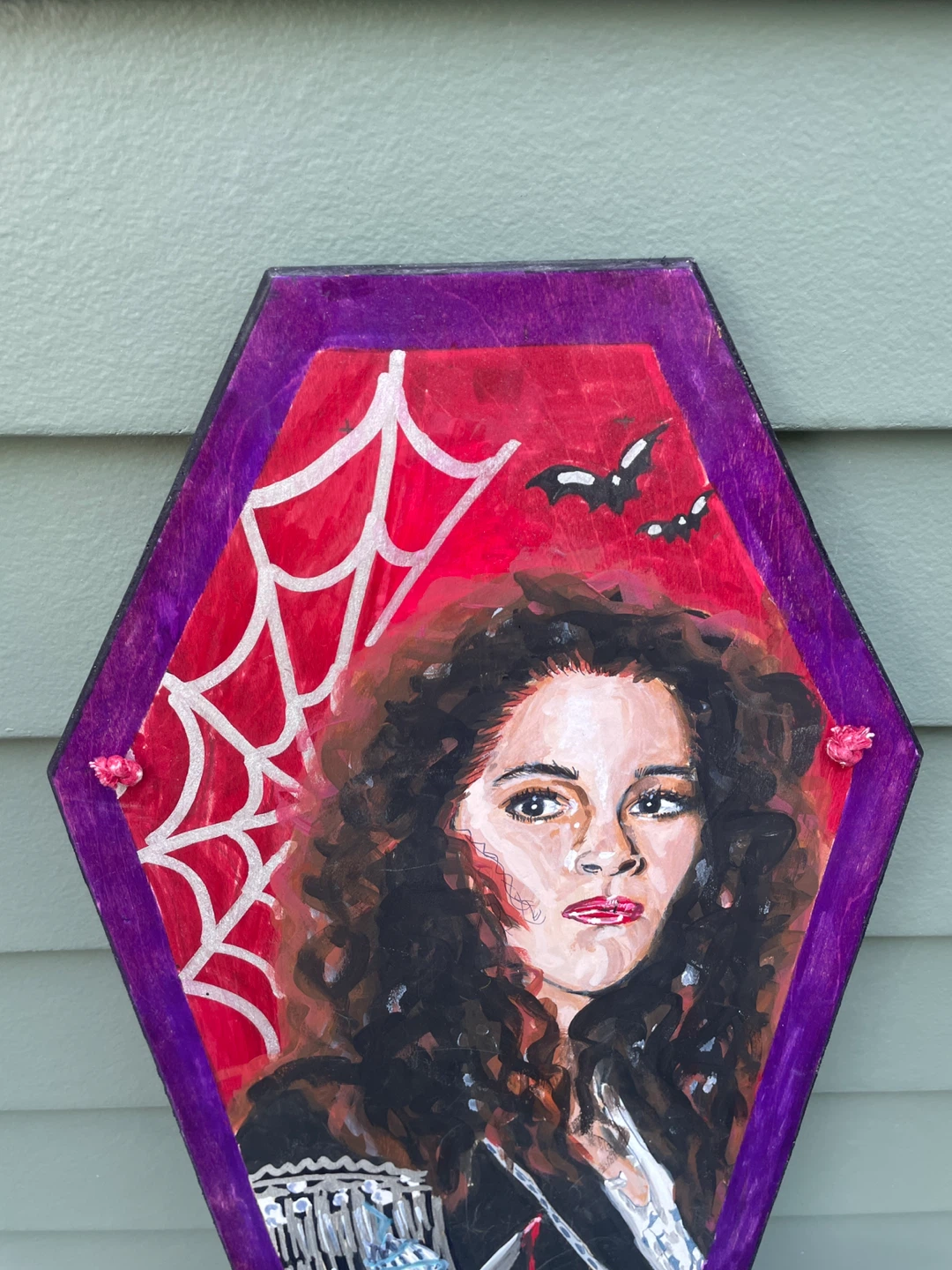 Lost Boys Star Jami Gertz Vampire Coffin Painting - photo 3