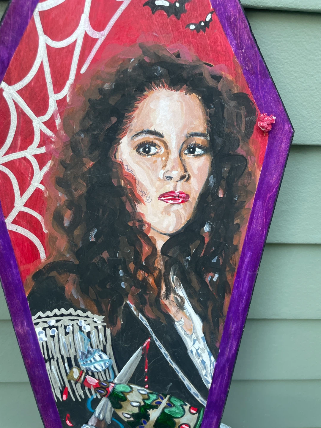 Lost Boys Star Jami Gertz Vampire Coffin Painting - photo 4