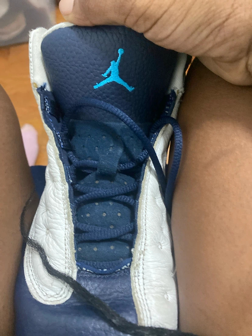 Jordan’s blue and white