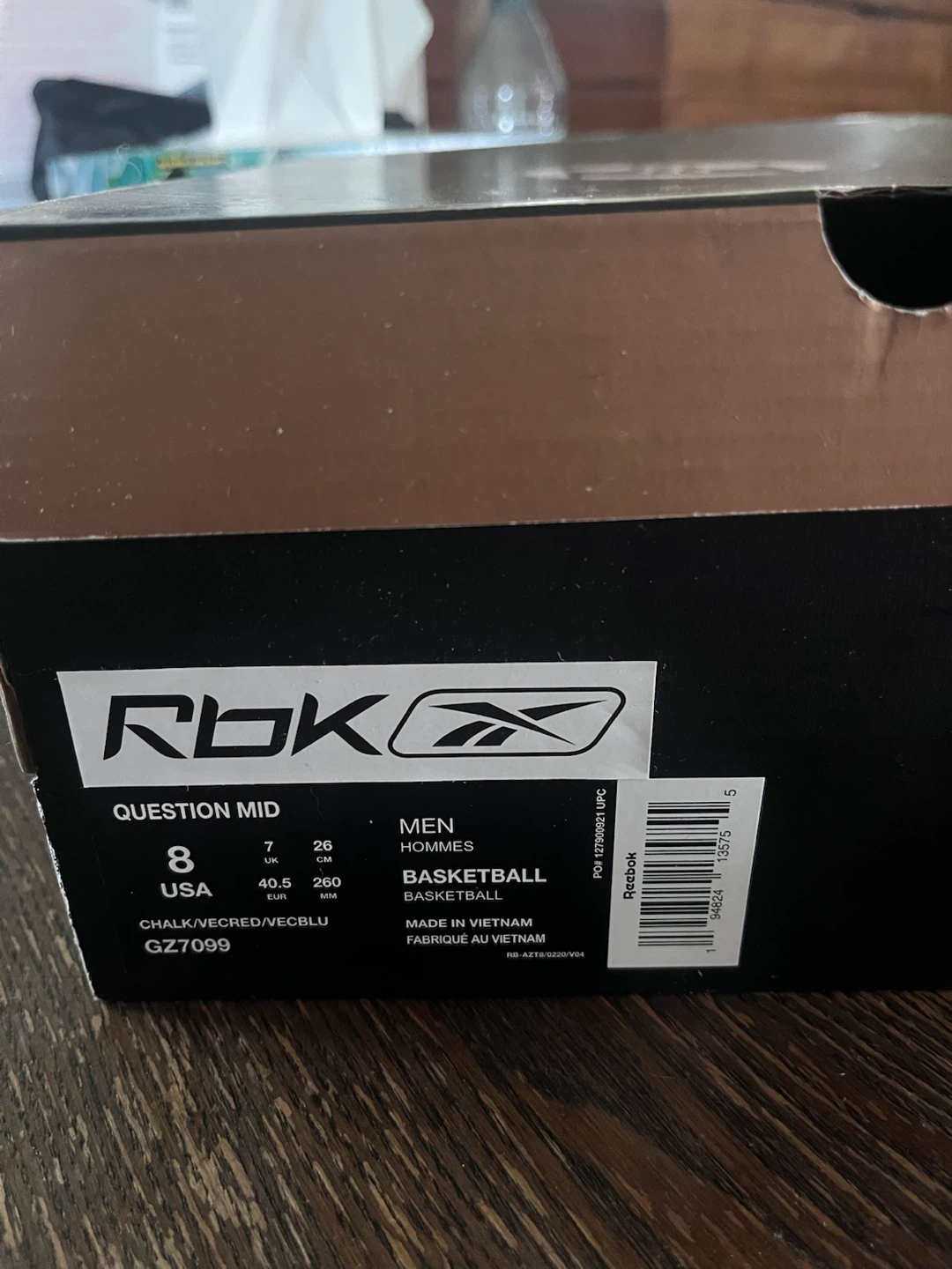 iverson question mid size 8 shoes - photo 4