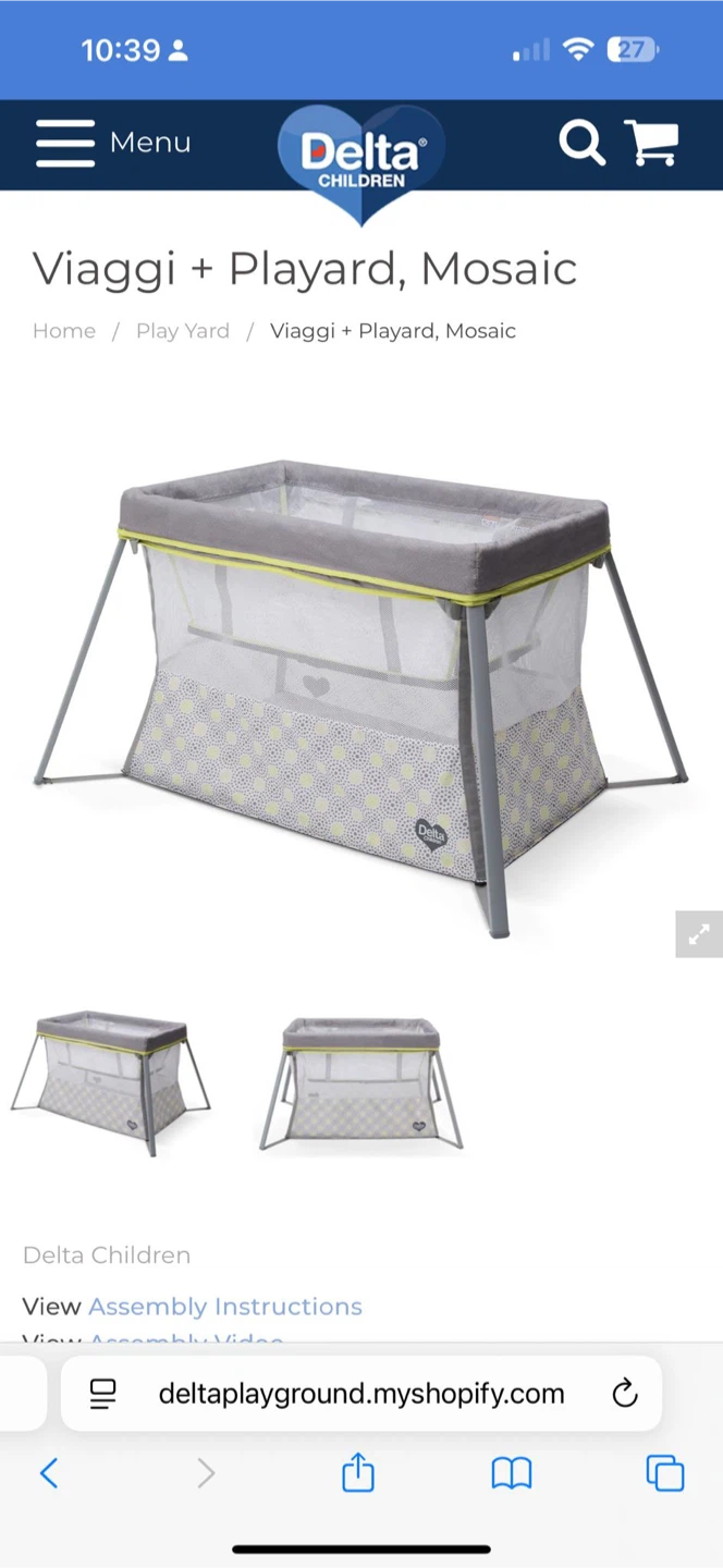 Delta Children Viaggi + Playard Mosaic