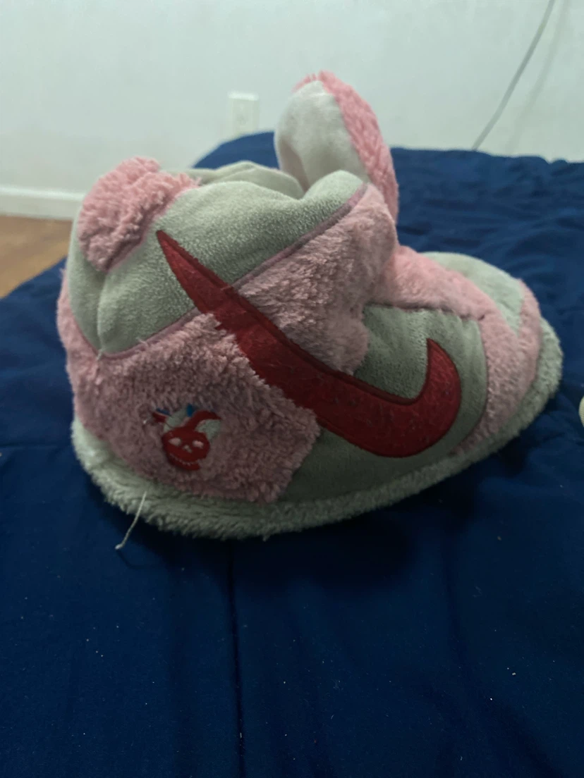 Nike Dunk High Pink Fleece Slippers - photo 3