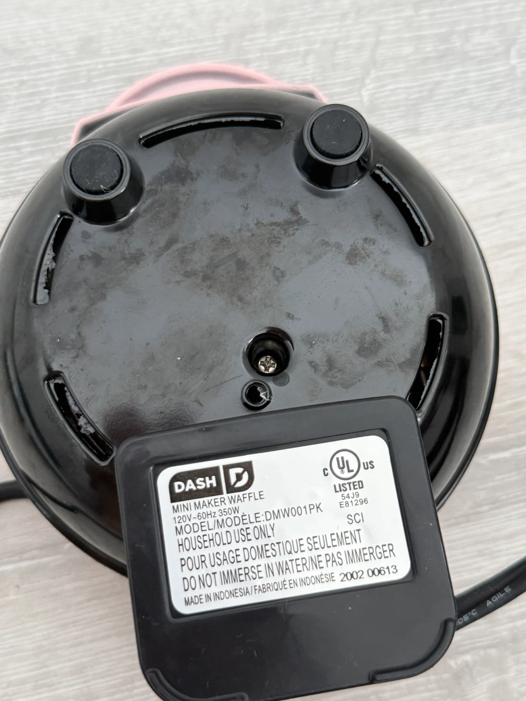 Dash Pink Mini Waffle Maker - photo 3