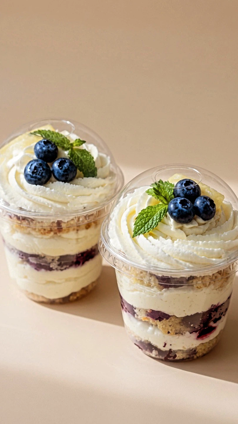 Blueberry Parfait Dessert Cup