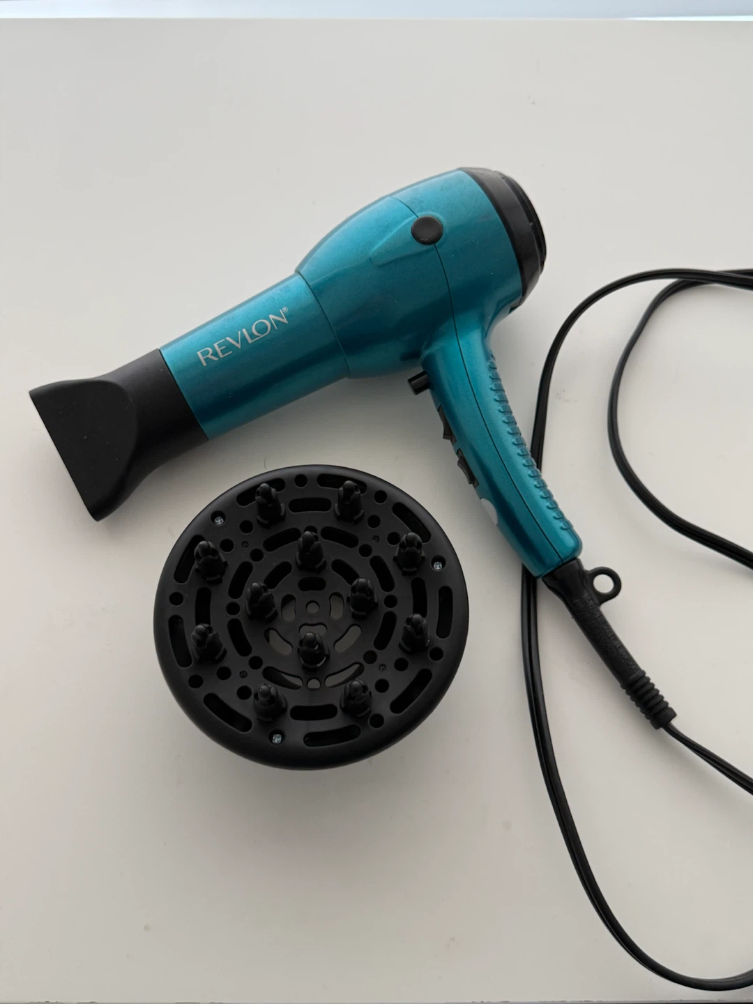 Revlon Teal Hair Dryer with Diffuser