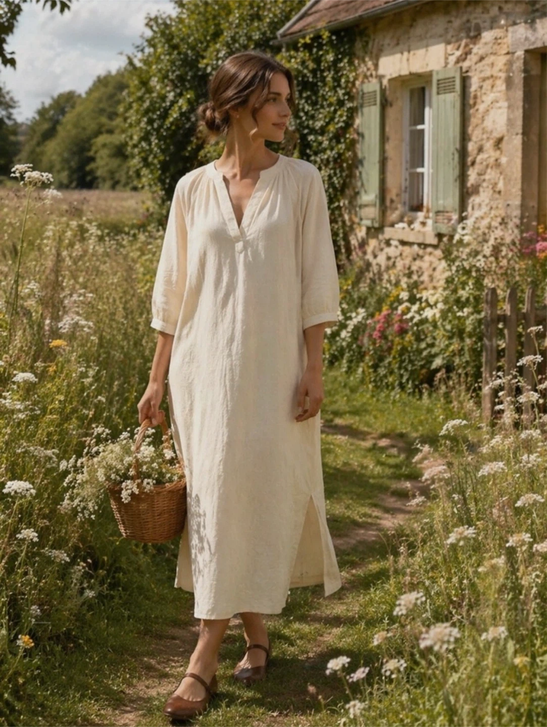 Linen Blend Dress - Brand New - photo 3