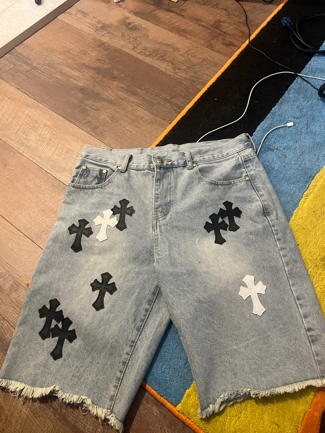 Chrome Hearts Denim Shorts - Size 34