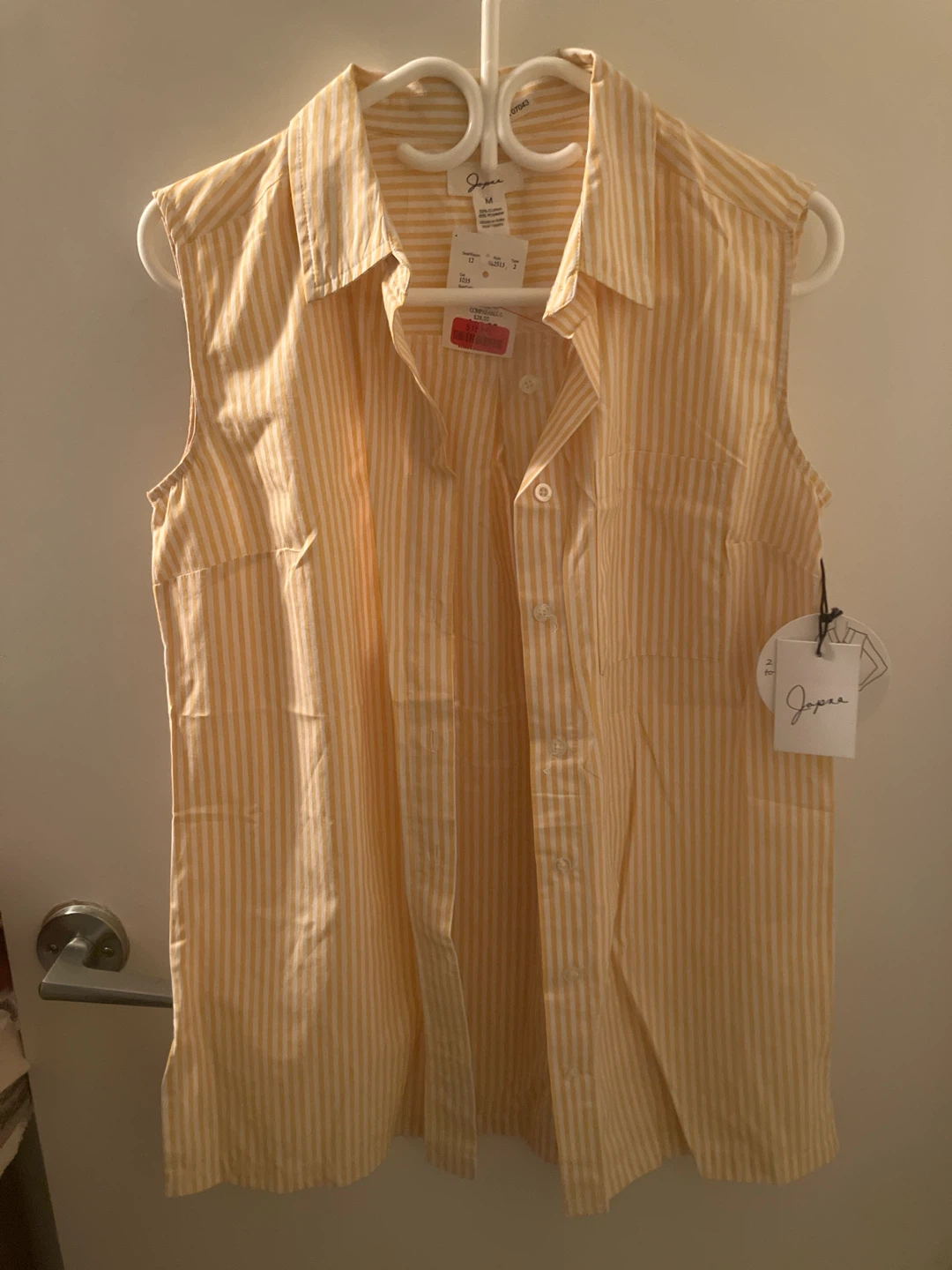 Japna Sleeveless Striped Shirt - Medium