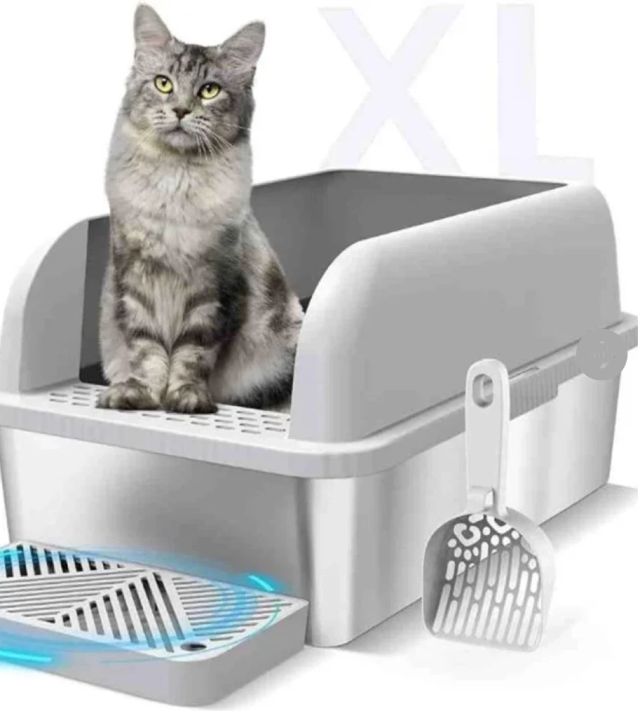 Large Cat Litter Box with Scoop