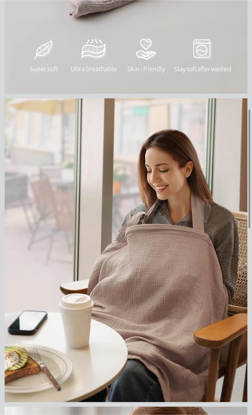 Muslin Cotton Nursing Cover