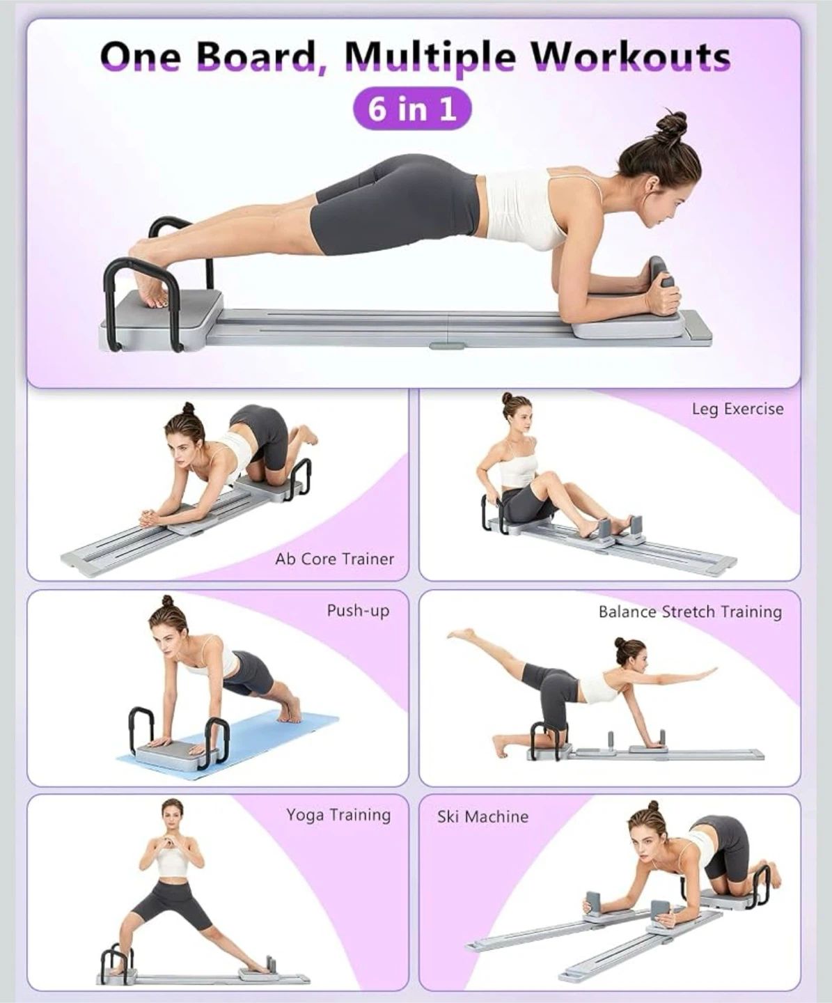 8-in-1 Pilates Reformer Board - photo 5