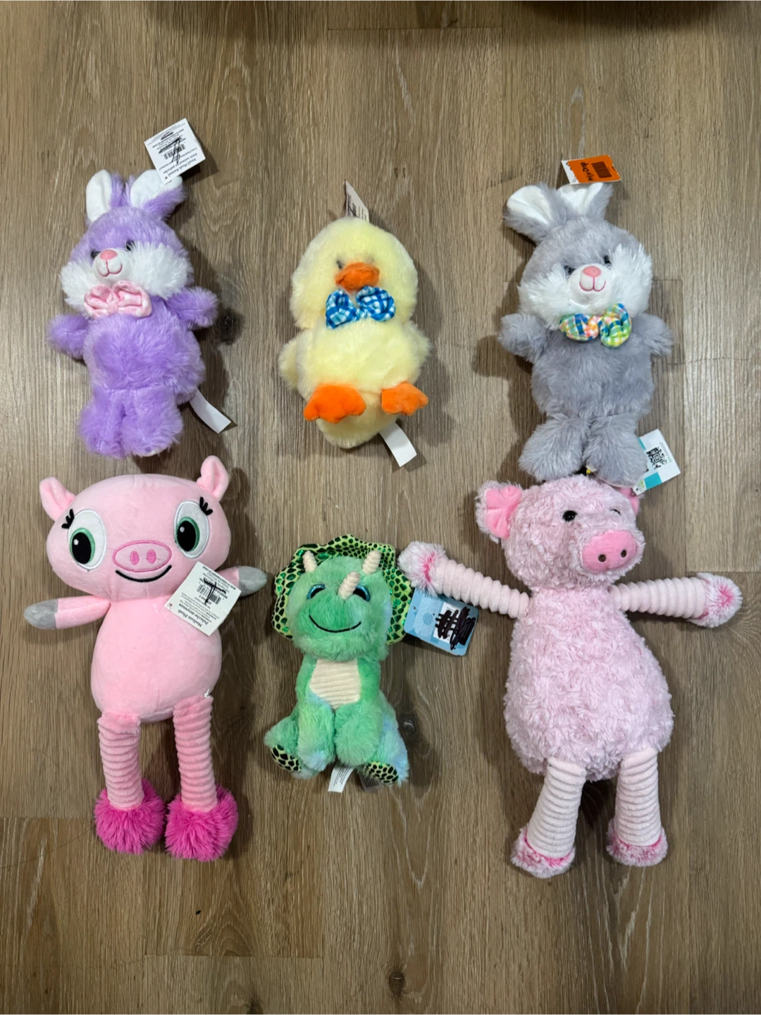 Farm Animal Plush Toys x 6