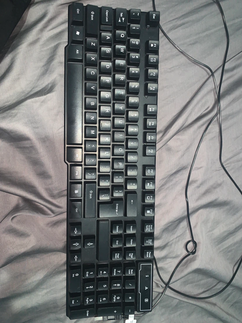 Black Wired Keyboard