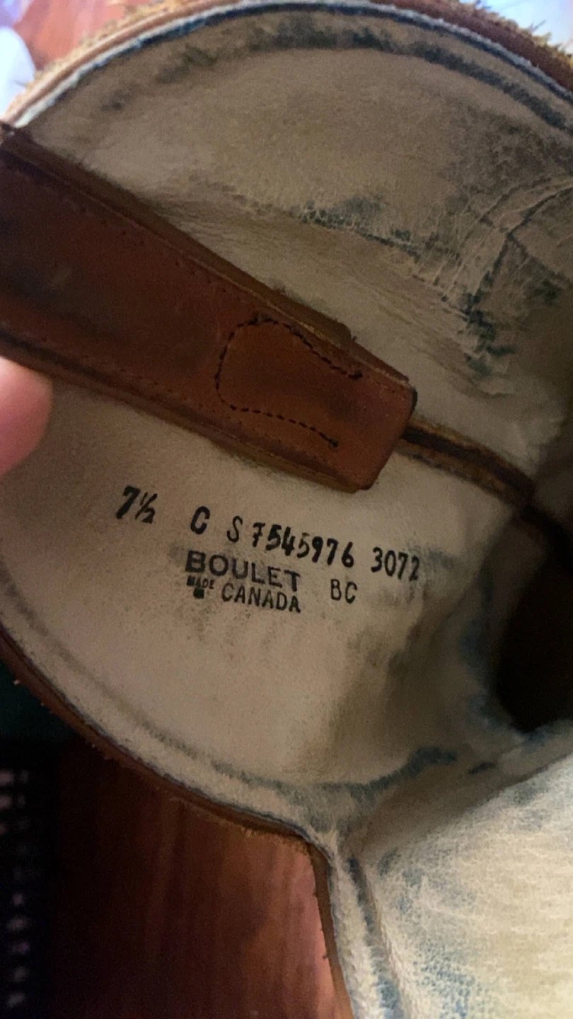 Boulet Cowboy Boots Size 7.5 - photo 3