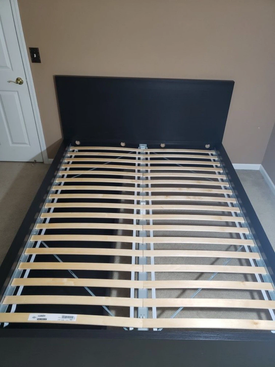 IKEA Malm Queen Size Bed Frame with 2 Drawers Black Brown - photo 3