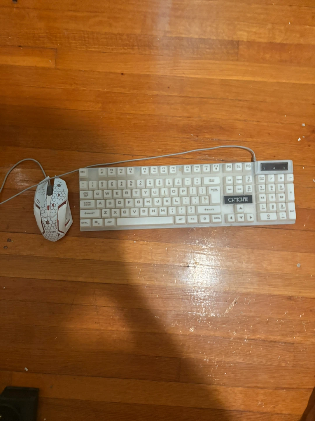 White Gaming Keyboard and Mouse Combo - photo 2