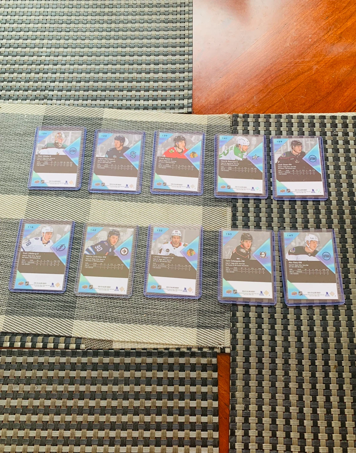 10 Allure Rookies Hockey Trading Cards 2024-25 Upper Deck - photo 2