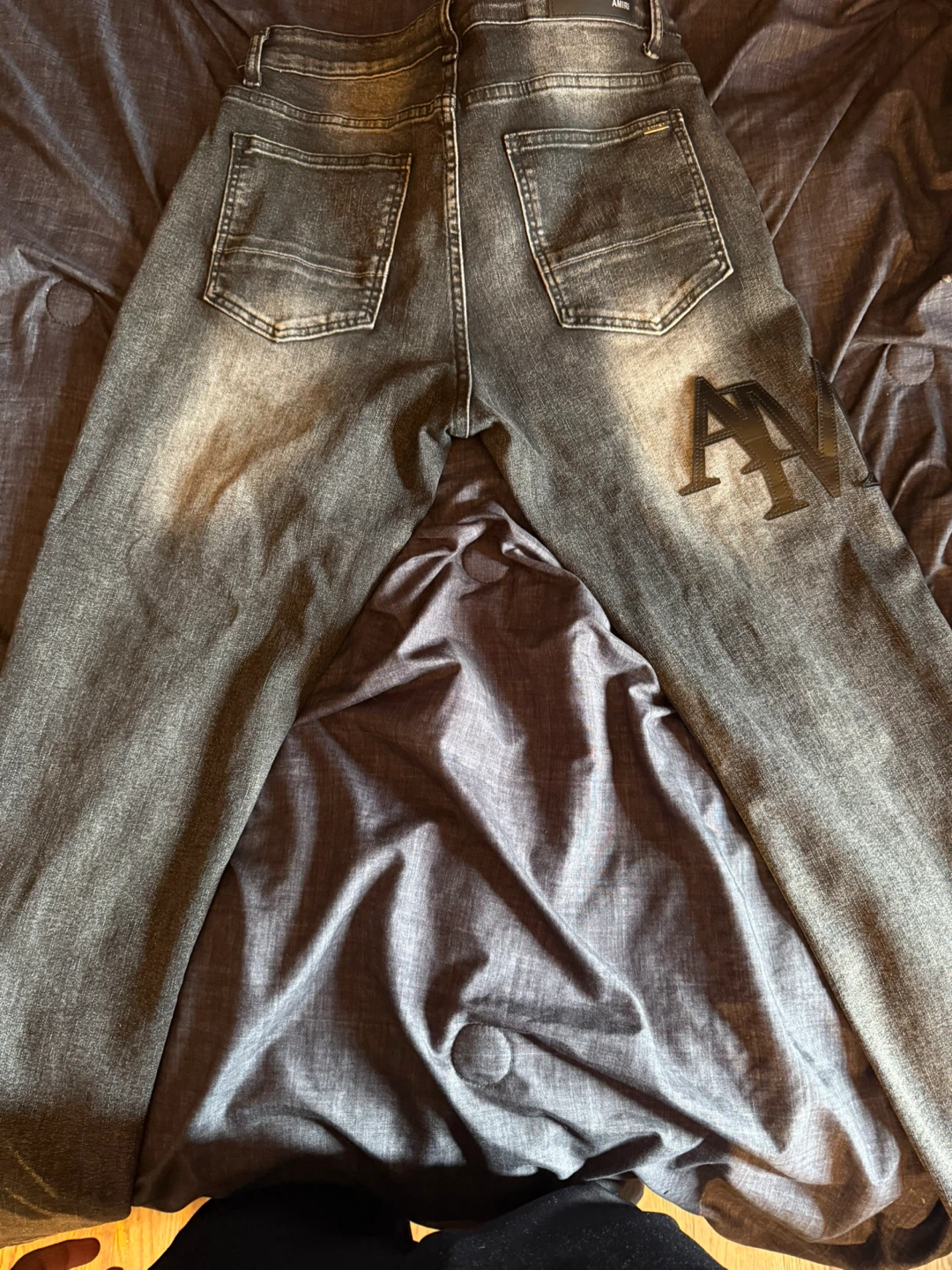 AMIRI Men's Distressed Black Jeans