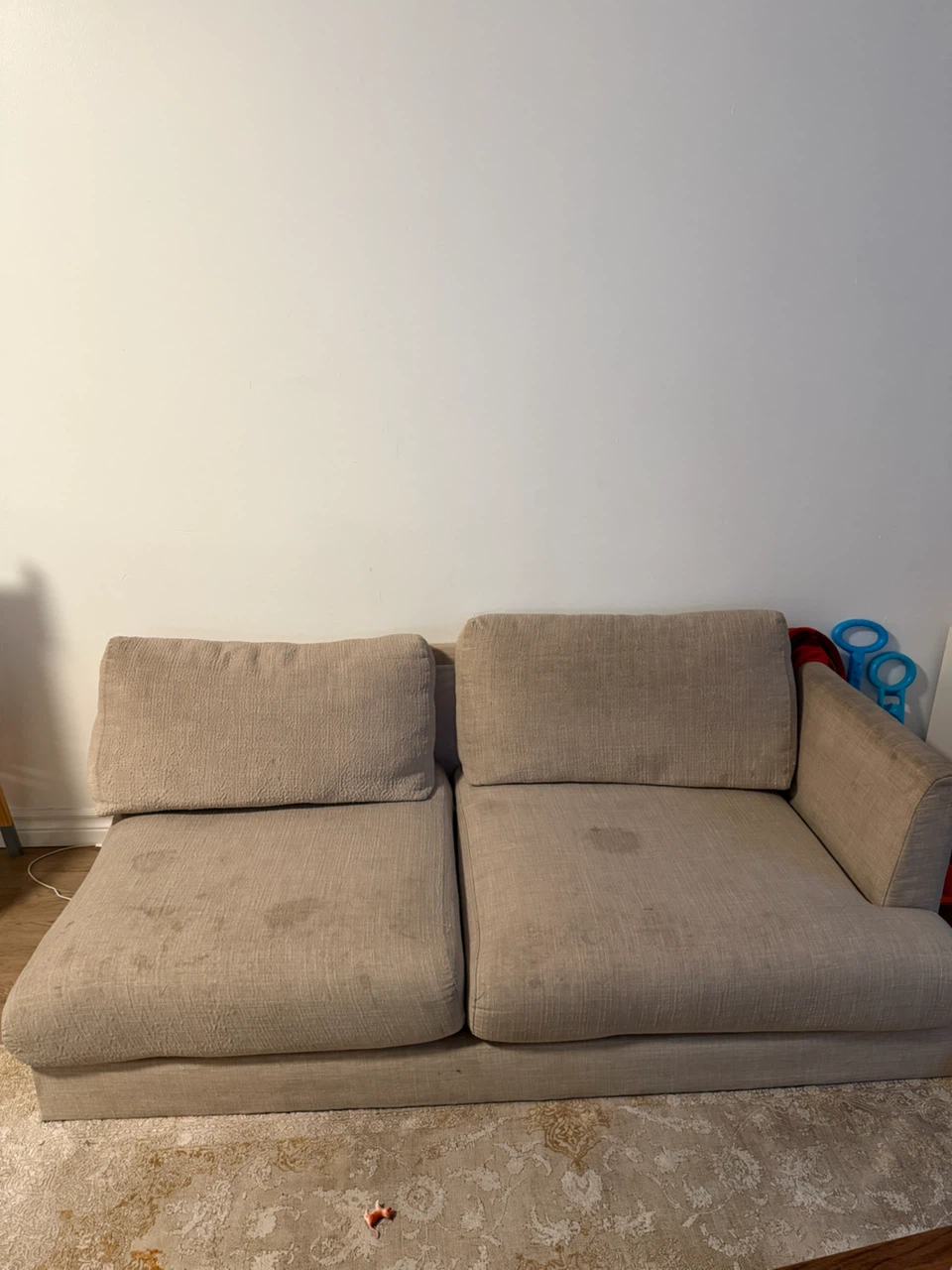 Beige Loveseat Sofa
