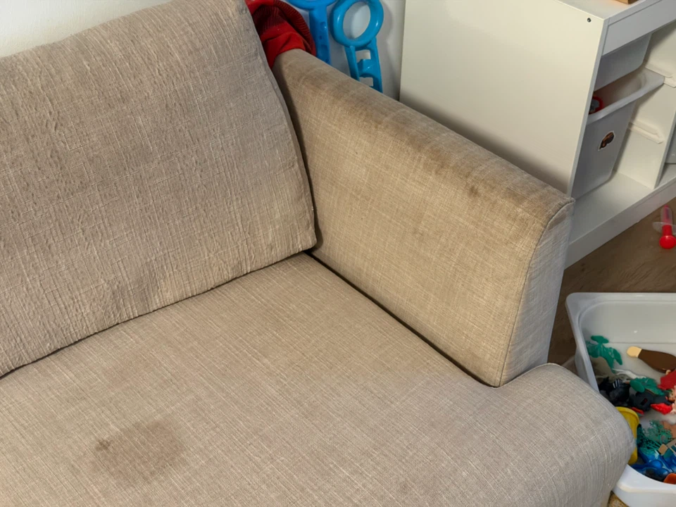 Beige Loveseat Sofa - photo 4