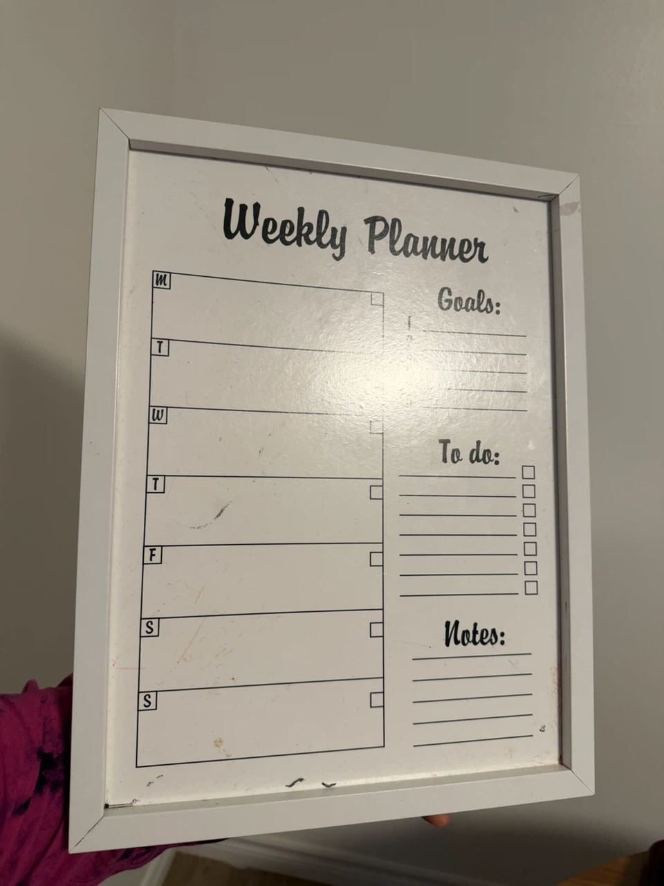 Weekly Planner Whiteboard