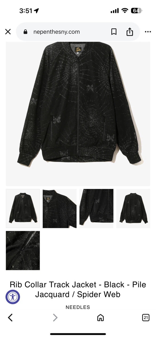 Needles Spiderweb-Print Jacket - photo 2