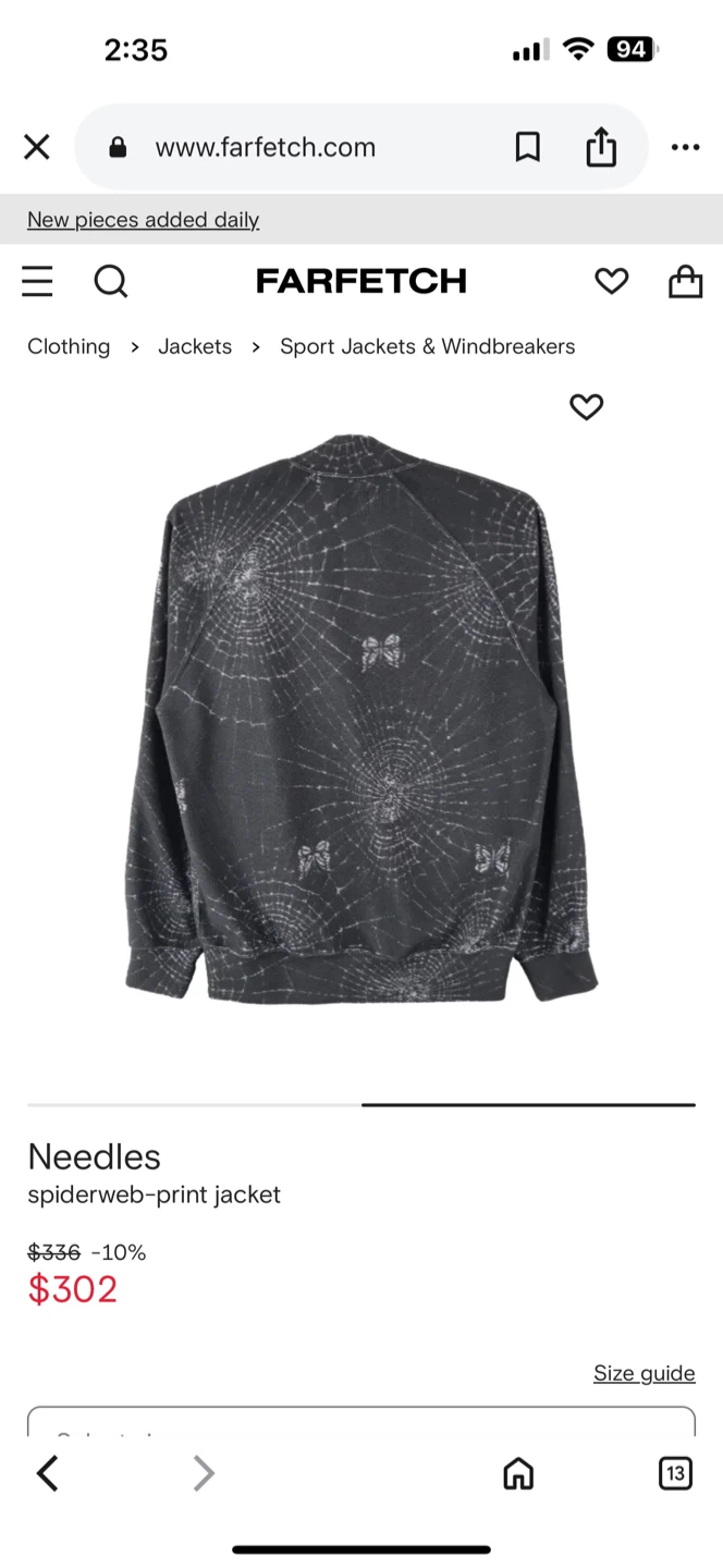 Needles Spiderweb-Print Jacket - photo 4