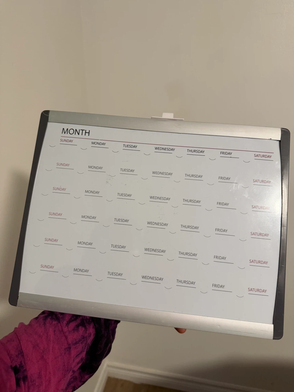 Dry Erase Monthly Calendar Board - photo 2