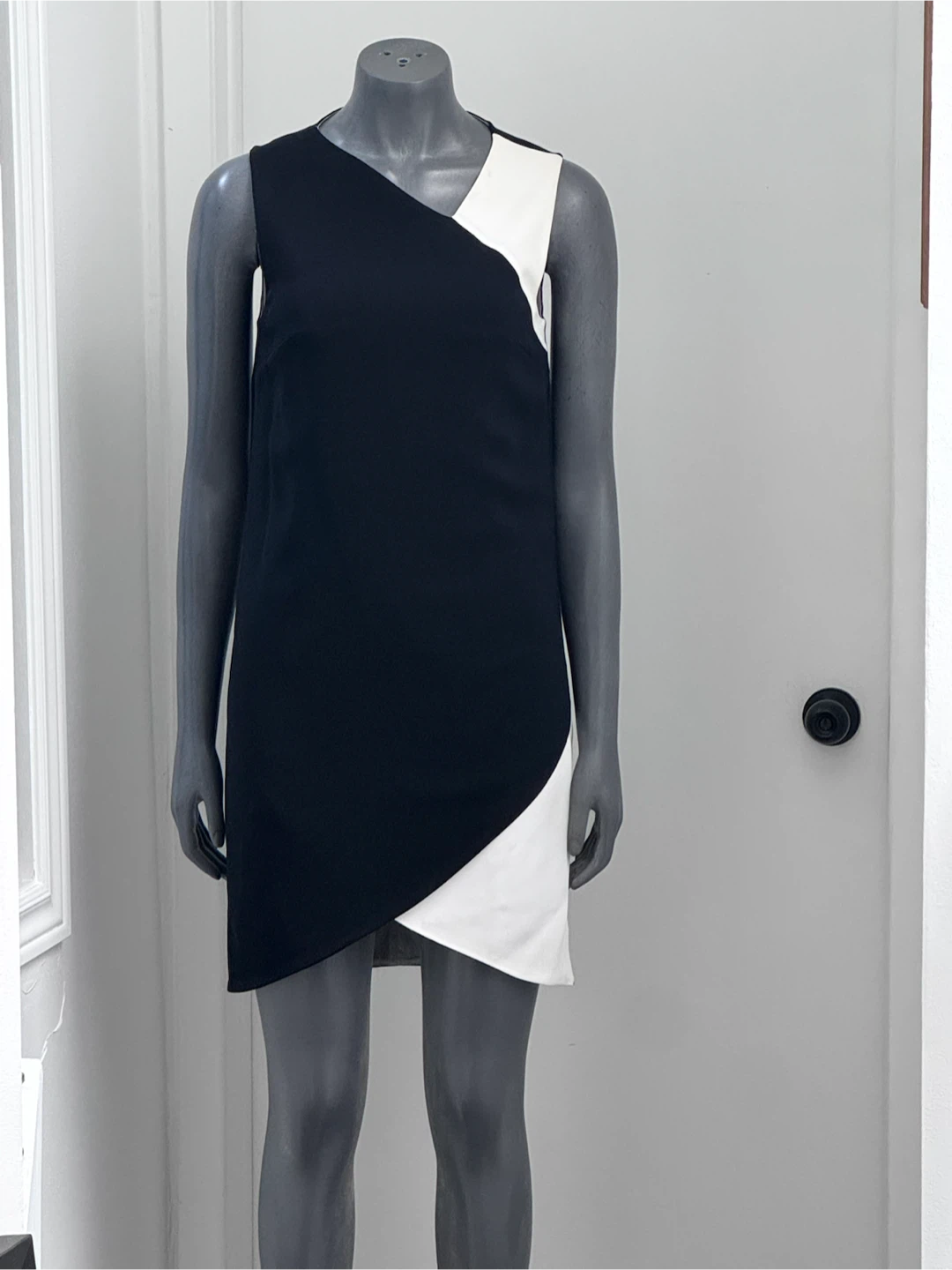 Givenchy Black and White Asymmetrical Dress Size 38