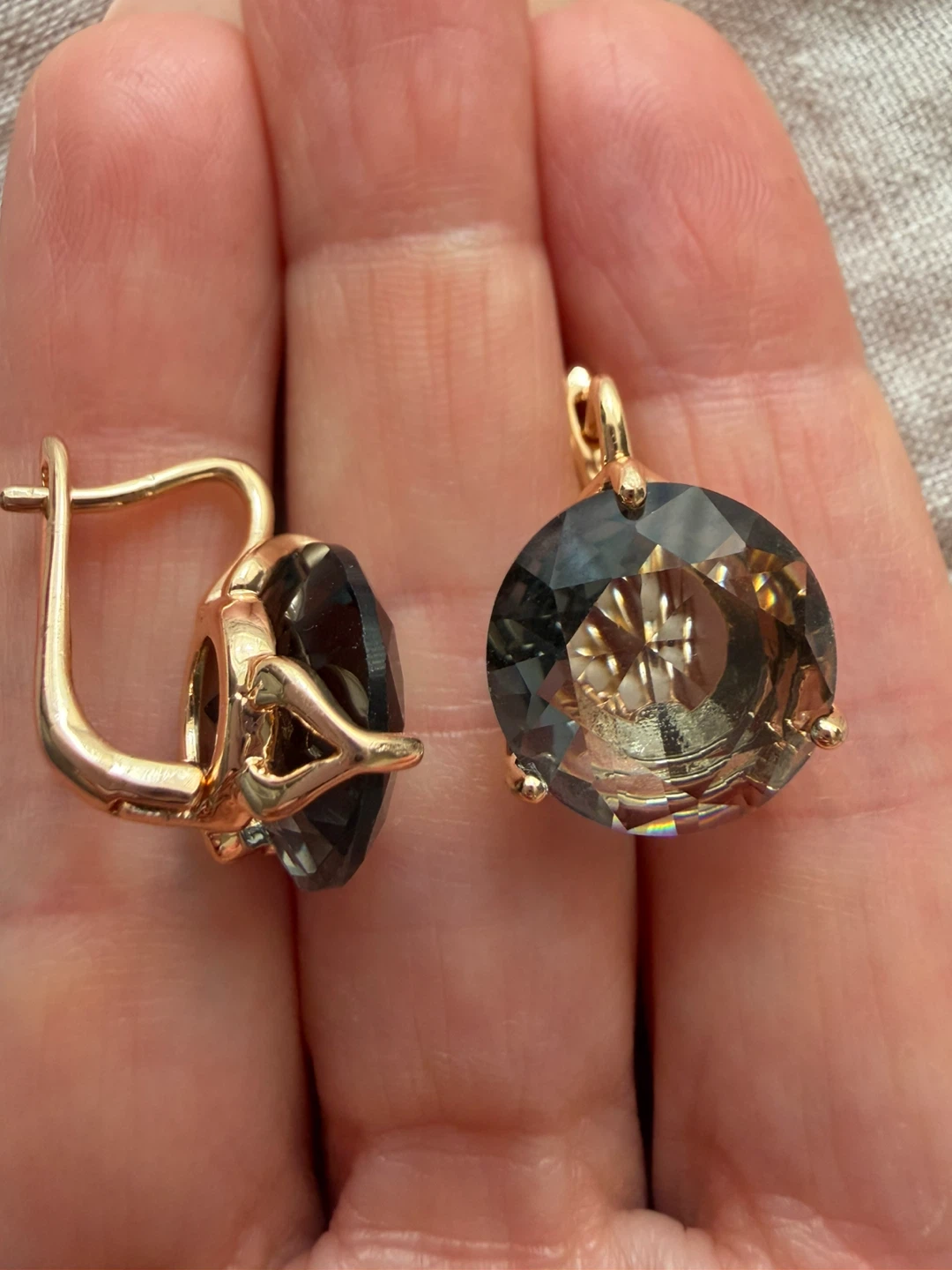14k gemstone  earrings