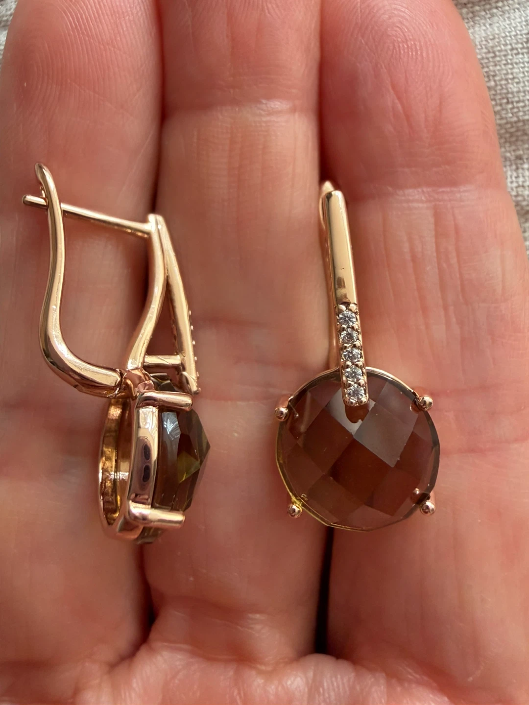New 14k gemstone  earrings