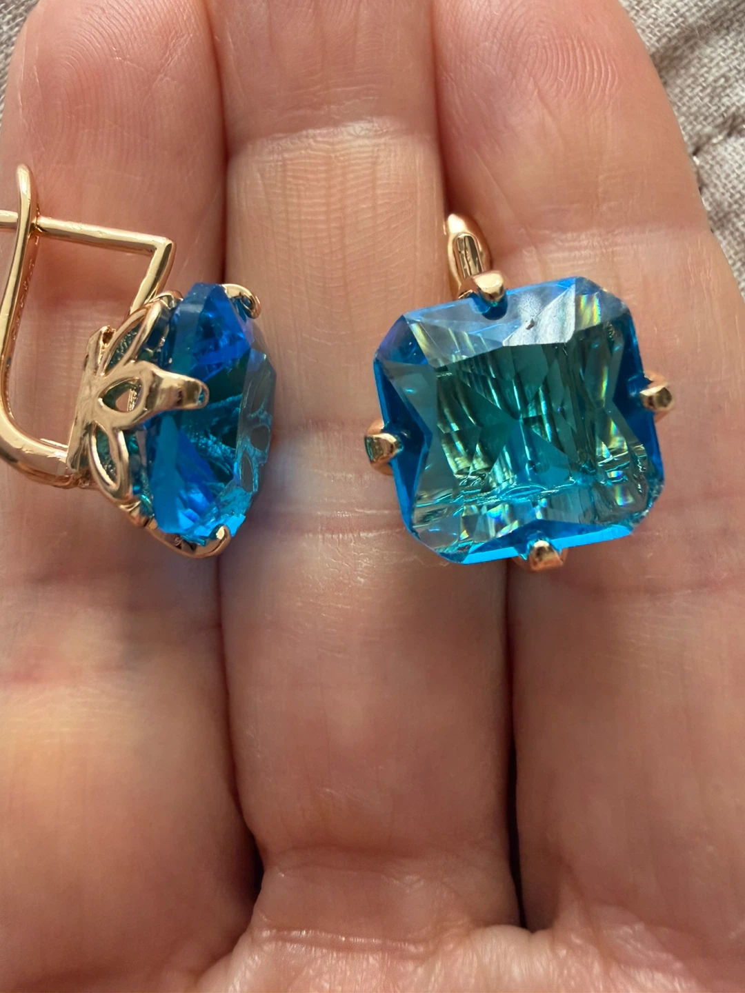 New 14k gemstone  earrings