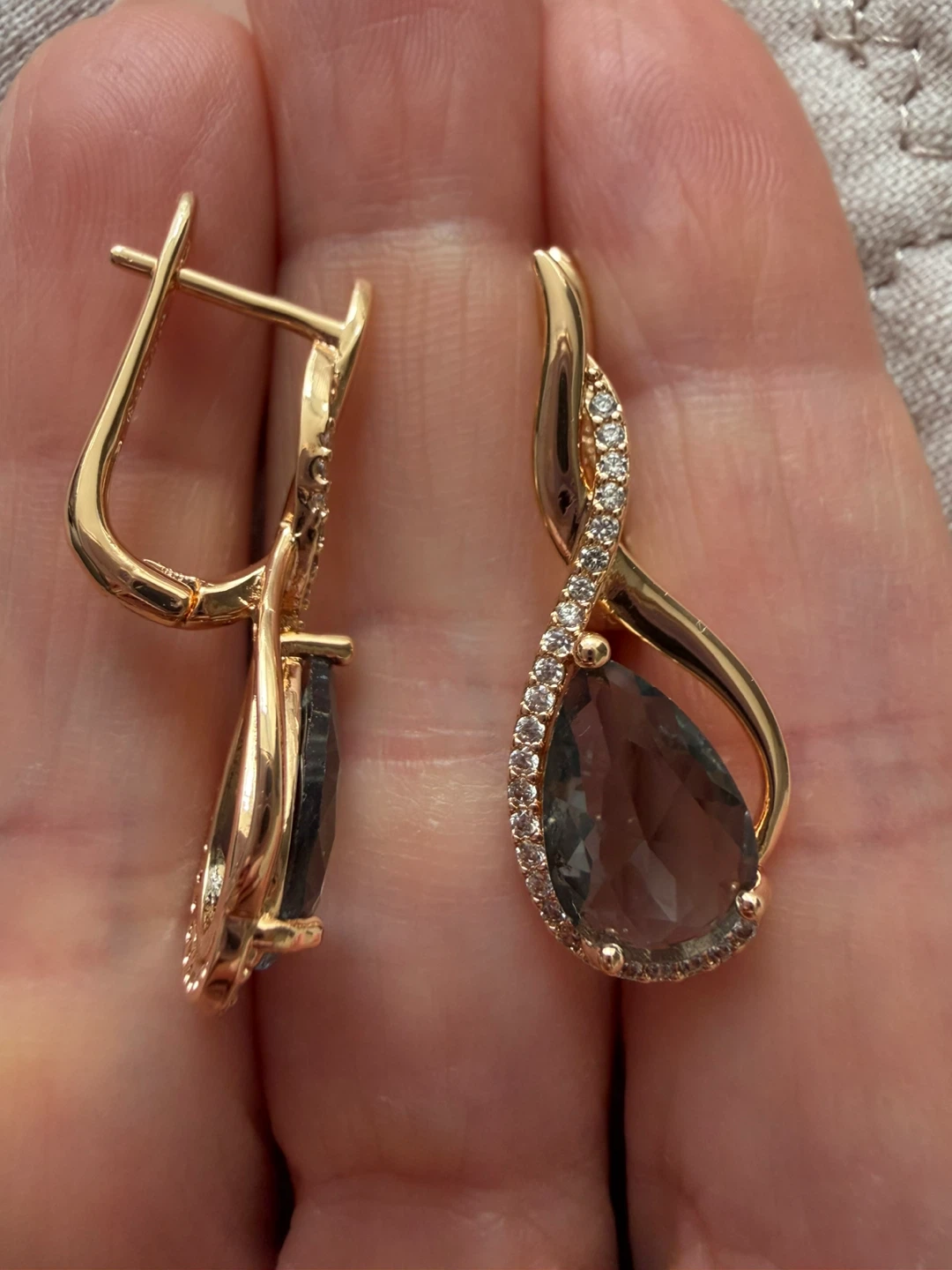 New 14k gemstone  earrings