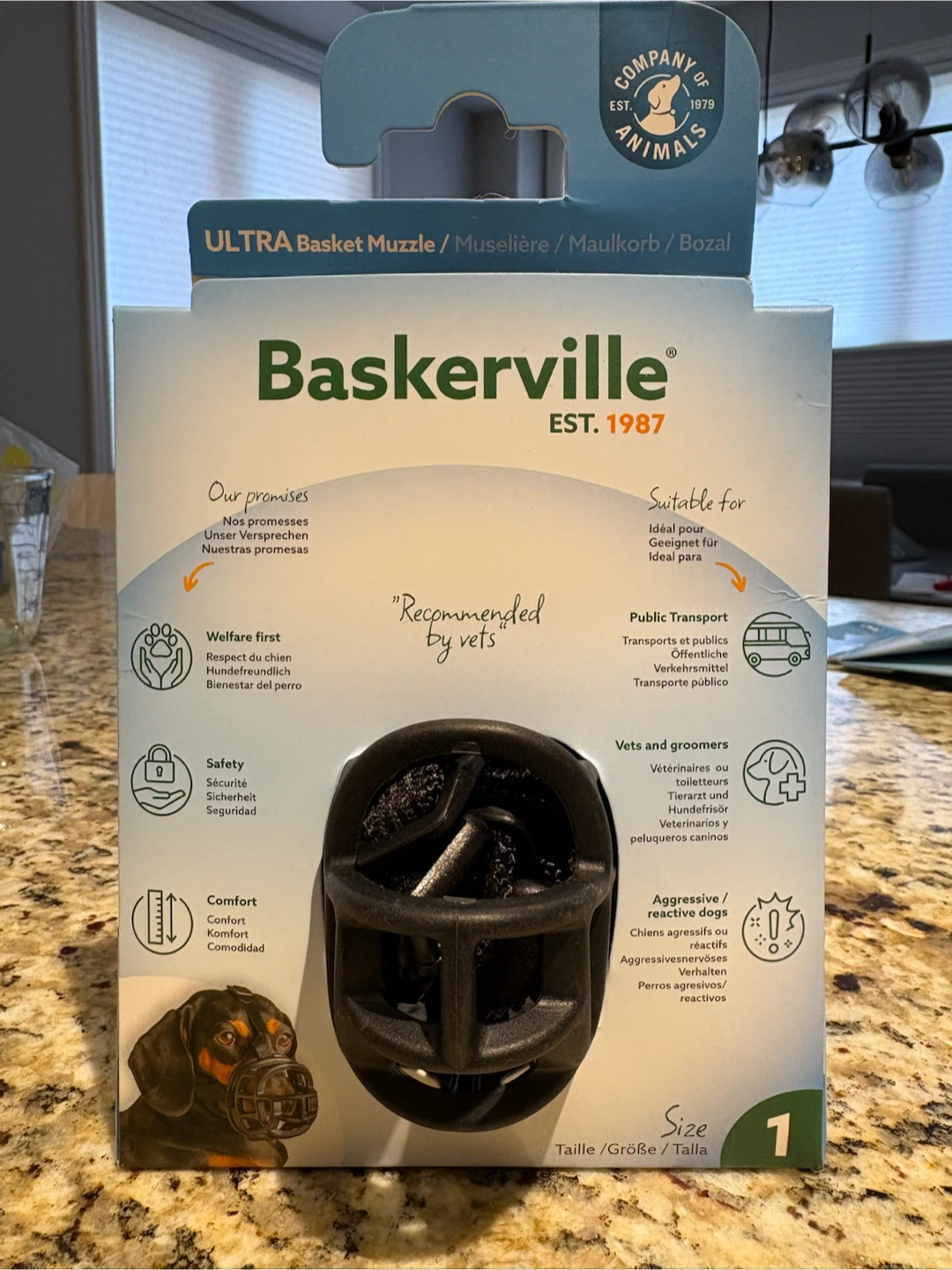Baskerville Ultra Basket Muzzle - Size 1